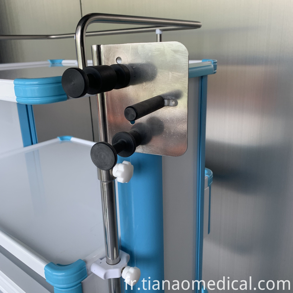 Chariot d'instrument d'alliage d'aluminium d'hôpital Hospital Aluminum Alloy Instument Trolley